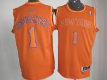 New York Knicks -1 Amare Stoudemire Orange Big Color Fashion Stitched NBA Jersey