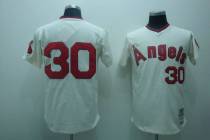 Los Angeles Angels of Anaheim -30 Nolan Ryan Stitched Cream MLB Jersey