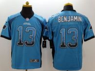 Nike Panthers -13 Kelvin Benjamin Blue Alternate Men's Stitched NFL Elite Drift Fashion Jersey