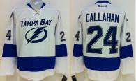 Tampa Bay Lightning -24 Ryan Callahan White Stitched NHL Jersey