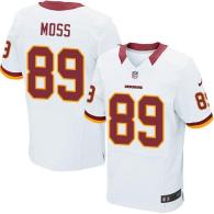 Nike Washington Redskins -89 Santana Moss White Men's Stitched NFL Elite Jersey