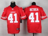Nike San Francisco 49ers #41 Antoine Bethea Red Team Color Men‘s Stitched NFL Elite Jersey