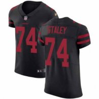 Nike 49ers -74 Joe Staley Black Alternate Stitched NFL Vapor Untouchable Elite Jersey