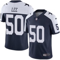 Nike Cowboys -50 Sean Lee Navy Blue Thanksgiving Stitched NFL Vapor Untouchable Limited Throwback Je