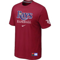 Tampa Bay Rays Red Nike Short Sleeve Practice T-Shirt