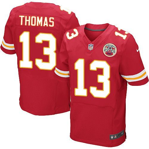 Nike Kansas City Chiefs #13 De'Anthony Thomas Red Team Color Men's Stitched NFL Elite Jersey