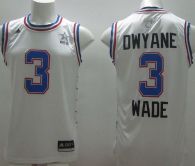 Miami Heat -3 Dwyane Wade White 2015 All Star Stitched NBA Jersey