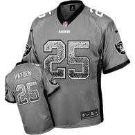 Nike Oakland Raiders #25 DJ Hayden Grey Men's Stitched NFL Elite Drift Fashion Jersey