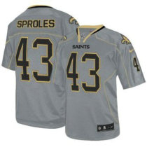 Nike Saints -43 Darren Sproles Lights Out Grey Stitched NFL Elite Jersey