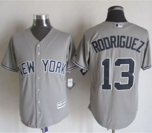 New York Yankees -13 Alex Rodriguez Grey New Cool Base Stitched MLB Jersey