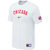 Chicago Cubs White Nike Short Sleeve Practice T-Shirt