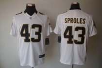 Nike Saints -43 Darren Sproles White Stitched NFL Limited Jersey