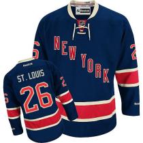 New York Rangers -26 Martin St Louis Navy Blue Stitched NHL Jersey