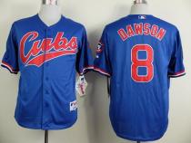 Chicago Cubs -8 Andre Dawson Blue 1994 Turn Back The Clock Stitched MLB Jersey