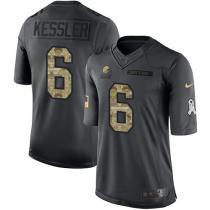 Cleveland Browns -6 Cody Kessler Nike Anthracite 2016 Salute to Service Jersey