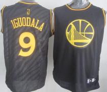 Golden State Warriors -9 Andre Iguodala Black Precious Metals Fashion Stitched NBA Jersey