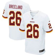 Nike Washington Redskins -26 Bashaud Breeland White Men's Stitched NFL Elite Jersey