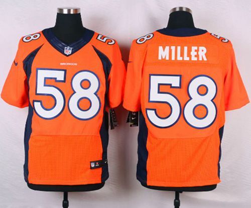 Nike Denver Broncos #58 Von Miller Orange Team Color Men's Stitched NFL New Elite Jersey