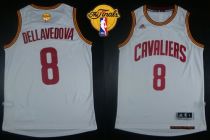 Revolution 30 Cleveland Cavaliers -8 Matthew Dellavedova White The Finals Patch Stitched NBA Jersey