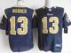 Nike St Louis Rams -13 Kurt Warner Navy Blue Team Color Men's Stitched NFL Elite Jersey