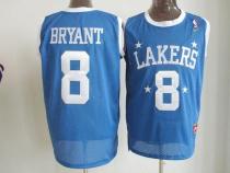 Los Angeles Lakers -8 Kobe Bryant Blue Stitched Throwback NBA Jersey