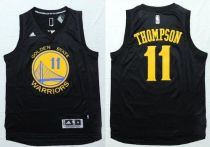 Golden State Warriors -11 Klay Thompson Black Fashion Stitched NBA Jersey