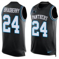 Nike Panthers -24 James Bradberry Black Team Color Stitched NFL Limited Tank Top Jersey