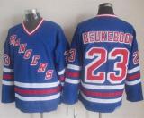 New York Rangers -23 Jeff Beukeboom Blue CCM Heroes Of Hockey Alumni Stitched NHL Jersey