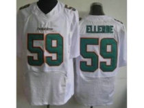 Nike Miami Dolphins 59 Dannell Ellerbe Elite White NFL Jersey