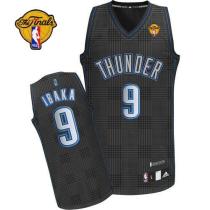 Oklahoma City Thunder -9 Serge Ibaka Black Rhythm Fashion With Finals Patch Stitched NBA Jersey