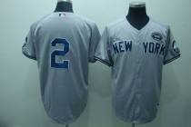 New York Yankees -2 Derek Jeter Grey GMS The Boss Stitched MLB Jersey
