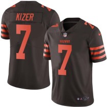 Nike Browns -7 DeShone Kizer Brown Stitched NFL Limited Rush Jersey