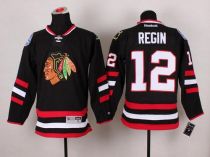 Chicago Blackhawks -12 Peter Regin Black 2014 Stadium Series Stitched NHL Jersey