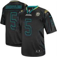 Nike Jacksonville Jaguars #5 Blake Bortles Lights Out Black With 20TH Season Patch Men's Stitched NF