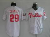 Philadelphia Phillies #29 Raul Ibanez Stitched White Red Strip MLB Jersey