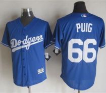Los Angeles Dodgers -66 Yasiel Puig Blue New Cool Base Stitched MLB Jersey