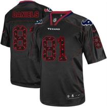 Nike Houston Texans -81 Owen Daniels New Lights Out Black Mens Stitched NFL Elite Jersey