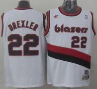 Portland Trail Blazers -22 Clyde Drexler White Soul Swingman Throwback Stitched NBA Jersey