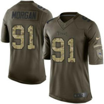 Nike Titans -91 Derrick Morgan Green Stitched NFL Limited Salute to Service Jersey