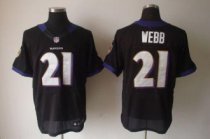 Nike Ravens -21 Lardarius Webb Black Alternate Stitched NFL Elite Jersey