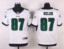 Nike Philadelphia Eagles #87 Brent Celek White Men's Stitched NFL Elite Jersey