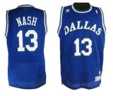 Dallas Mavericks -13 Steve Nash Blue Stitched NBA Throwback Jersey