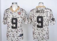 Nike New Orleans Saints #9 Drew Brees Camo USMC Men's Stitched NFL Elite Jersey