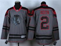 Chicago Blackhawks -2 Duncan Keith Charcoal Cross Check Fashion Stitched NHL Jersey