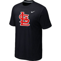 MLB St Louis Cardinals Heathered Black Nike Blended T-Shirt