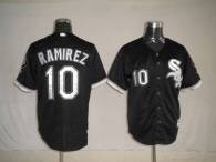 Chicago White Sox -10 Alexei Ramirez Stitched Black MLB Jersey