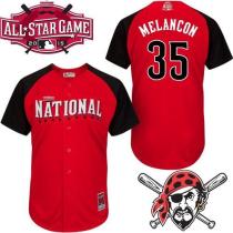 Pittsburgh Pirates #35 Mark Melancon Red 2015 All-Star National League Stitched MLB Jersey