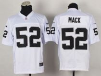Nike Oakland Raiders #52 Khalil Mack White Men's Stitched NFL Elite Jersey