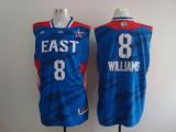 Brooklyn Nets -8 Deron Williams Blue 2013 All Star Stitched NBA Jersey