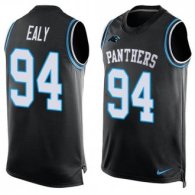 Nike Panthers -94 Kony Ealy Black Team Color Stitched NFL Limited Tank Top Jersey